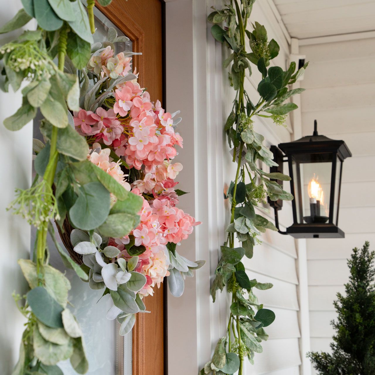 A Blooming Porch Scene from Photo Shoot