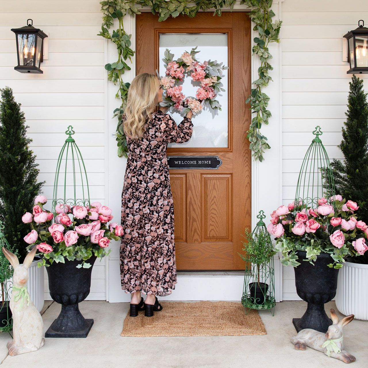 A Blooming Porch Scene from Photo Shoot