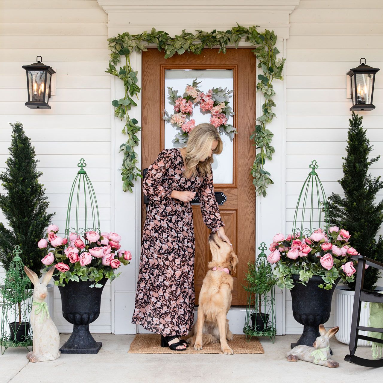 A Blooming Porch Scene from Photo Shoot