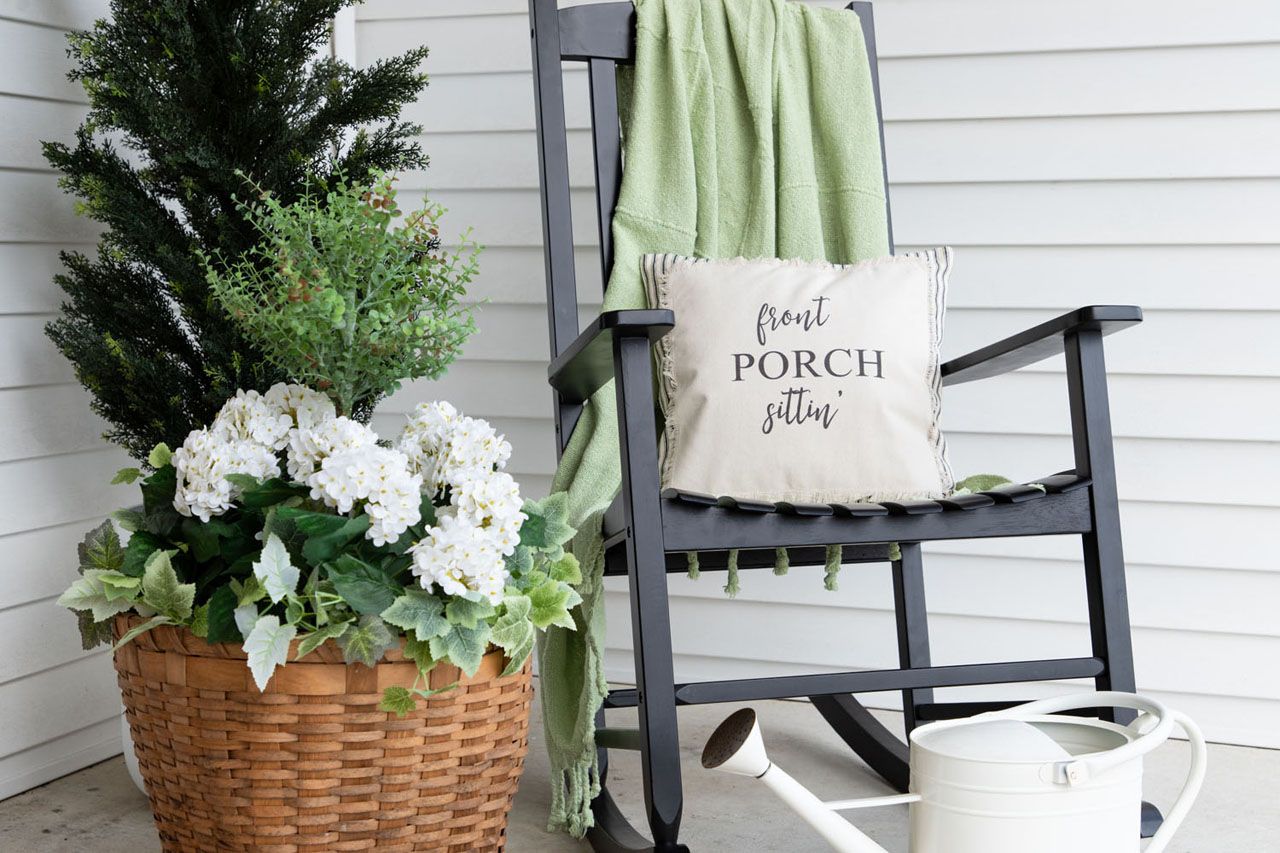 A Blooming Porch Scene from Photo Shoot