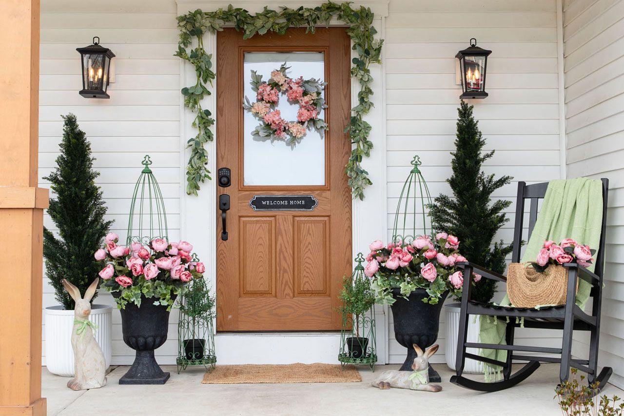 A Blooming Porch Scene from Photo Shoot