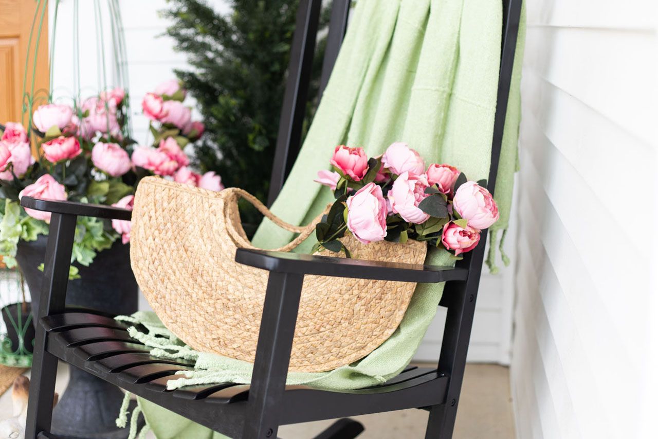 A Blooming Porch Scene from Photo Shoot