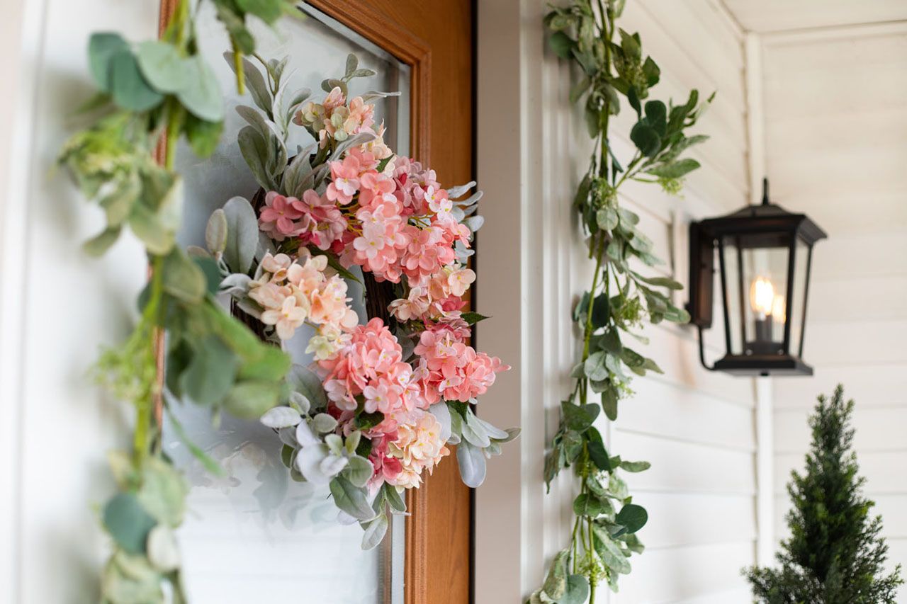 A Blooming Porch Scene from Photo Shoot