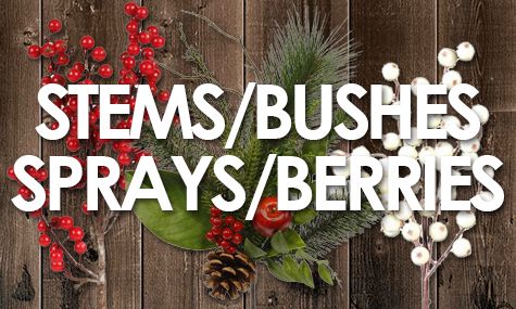 CHRISTMAS STEMS/SPRAYS/BERRIES