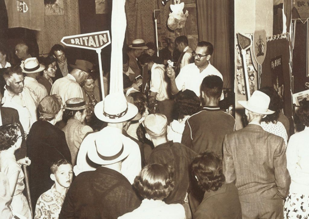 Ben Abbott wowing the crowd at the Canadian National Exhibition in 1949.