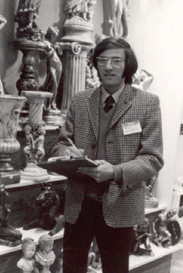 That’s our current president, David Abbott, at a gift show in 1971