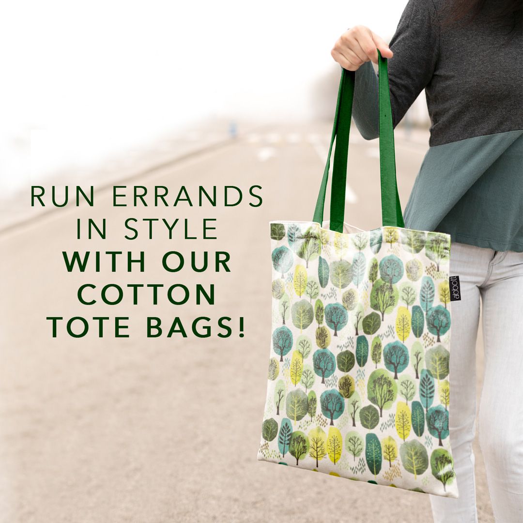 Our eco-friendly tote bags are built with sturdy handles and printed with charming illustrations, perfect for all "carrying" needs. 🌲🌻🌸🍋🛍️⁠