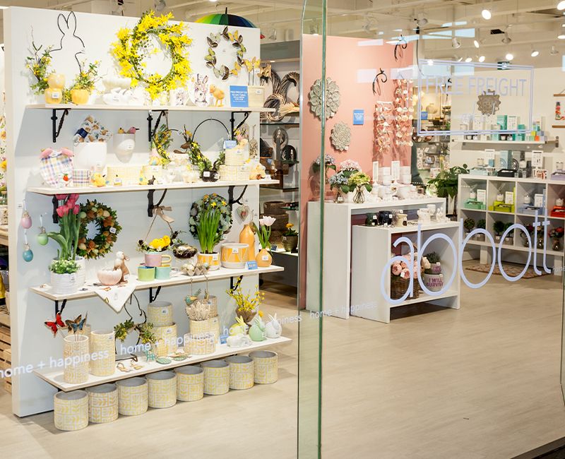 Abbott showroom with spring merchandise
