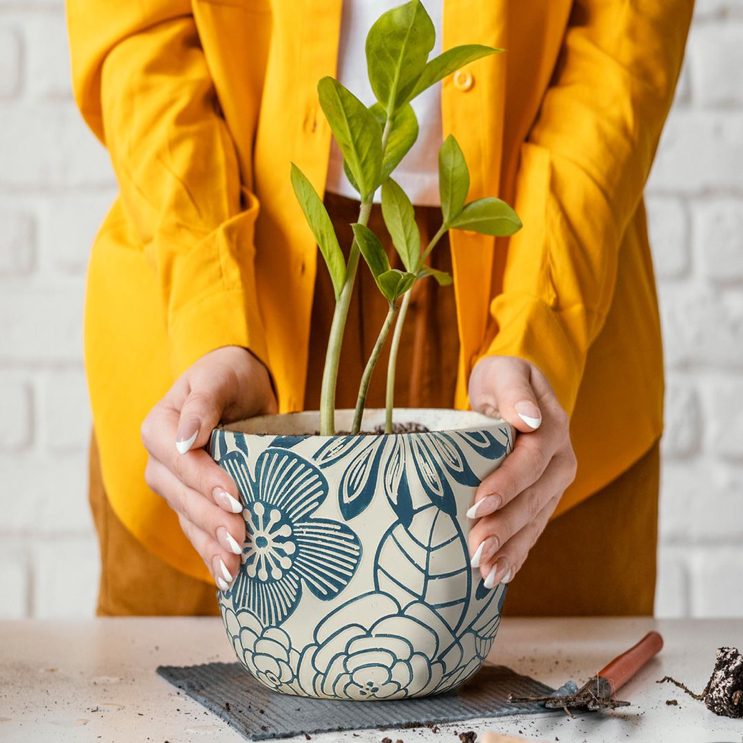 You don't have to be a "flower child" to enjoy the beauty of our stylish and subtle cement flower planters! Each planter is textured with charming floral patterns that add depth and colour to favourite plants. Stock up for spring! 🌼🏵️🌻💛💙⁠