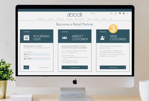 Laptop showing website