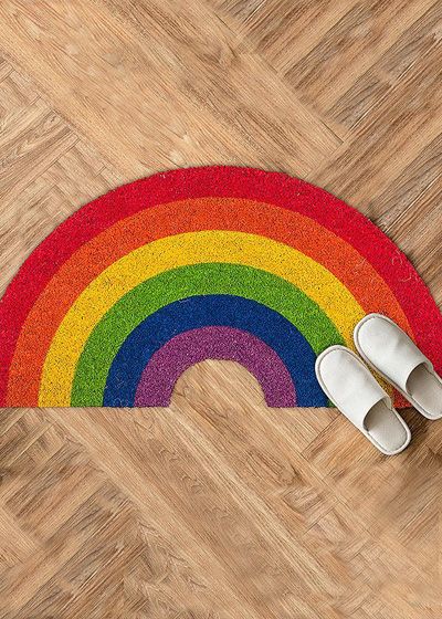 Rainbow doormat