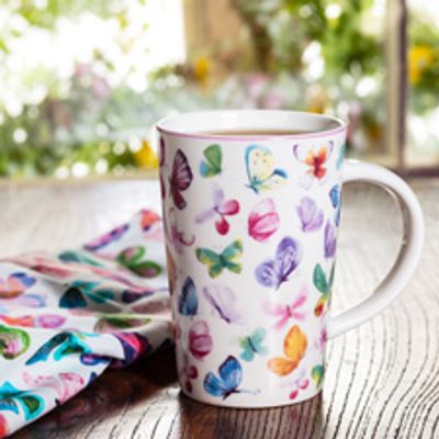 Abbott Collection AB 27 MUG CN 03 4 In. Hedgehog Family Jumbo Mug, White & Grey - View #5