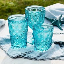 Blue drink glasses