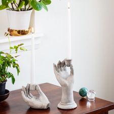 Cement candle holders