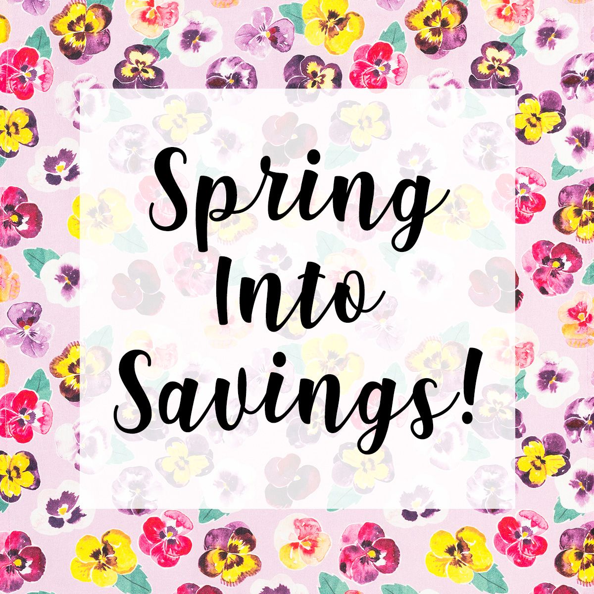 Spring Into Savings promo ends April 30! Receive discounts or dating on orders of in-stock merchandise. 