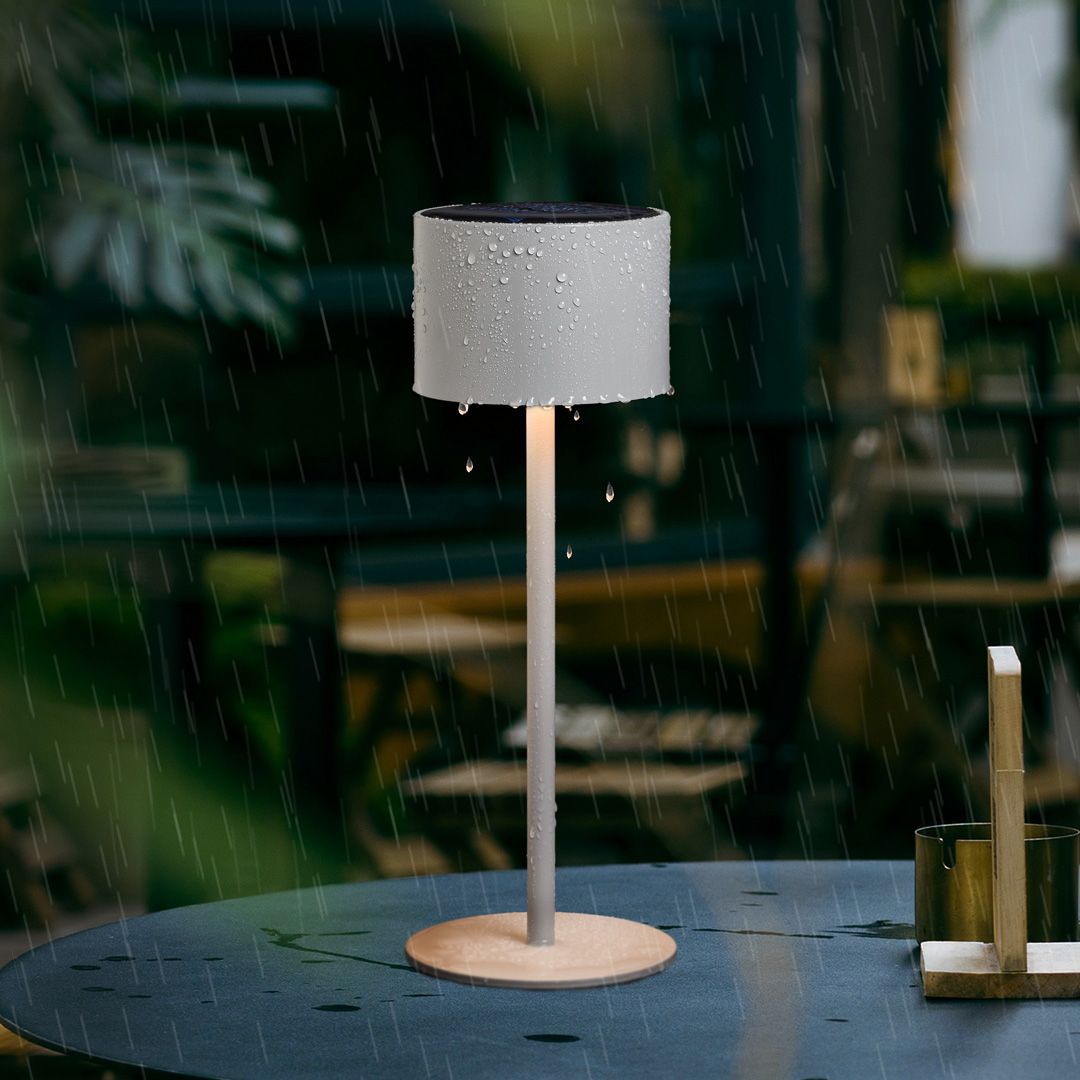 Our eco-friendly solar-powered cordless lamps are perfect for outdoor use in all types of weather! Available in 3 colours, our durable metal lamps can be charged through a solar panel located on the top of each lamp (or via it’s USB port). 