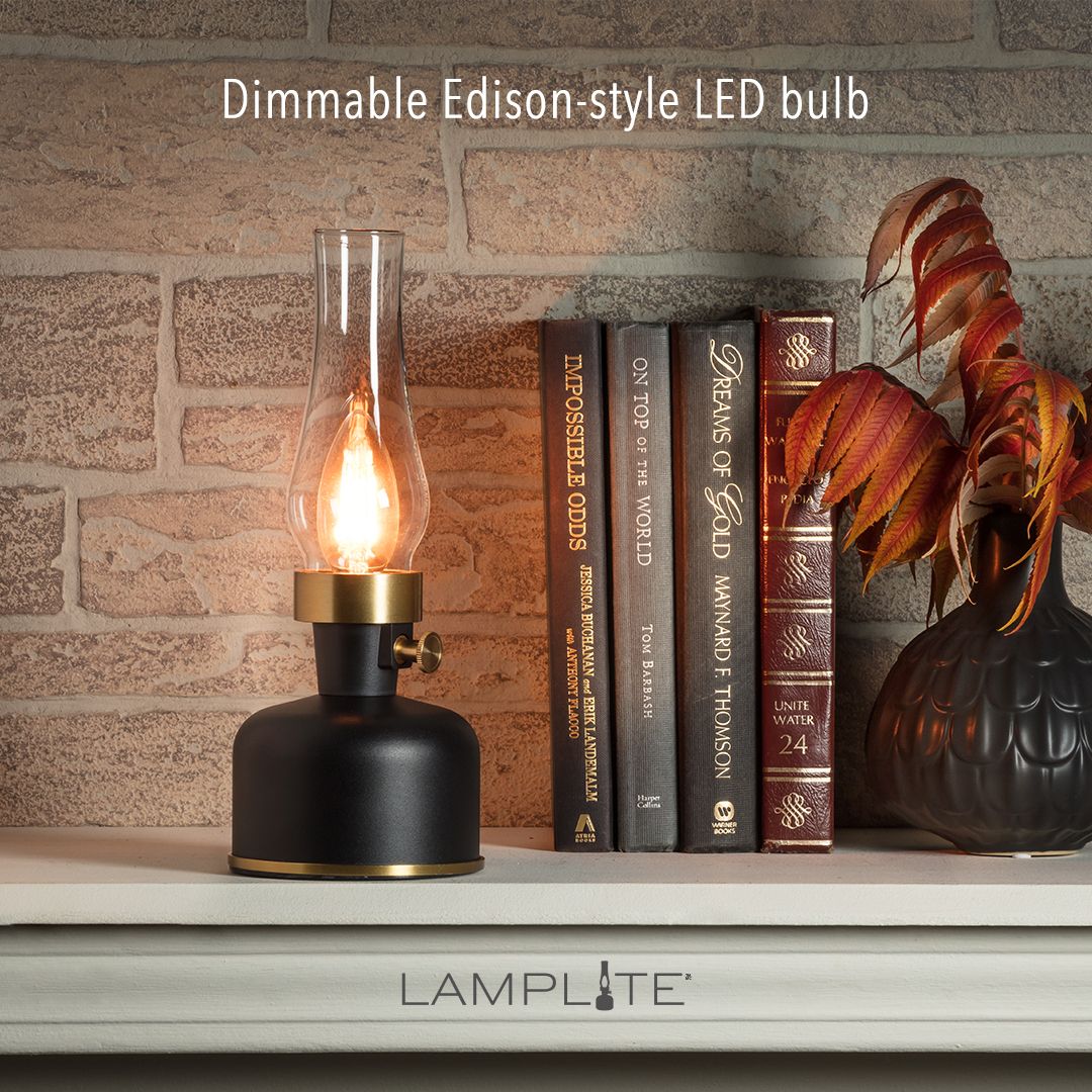 Our ultra-stylish LAMPLITE cordless LED lights are in stock now! Shaped like a vintage oil lamp, these unique items have a very long battery life, are dimmable, and come in three attractive colours! ⁠