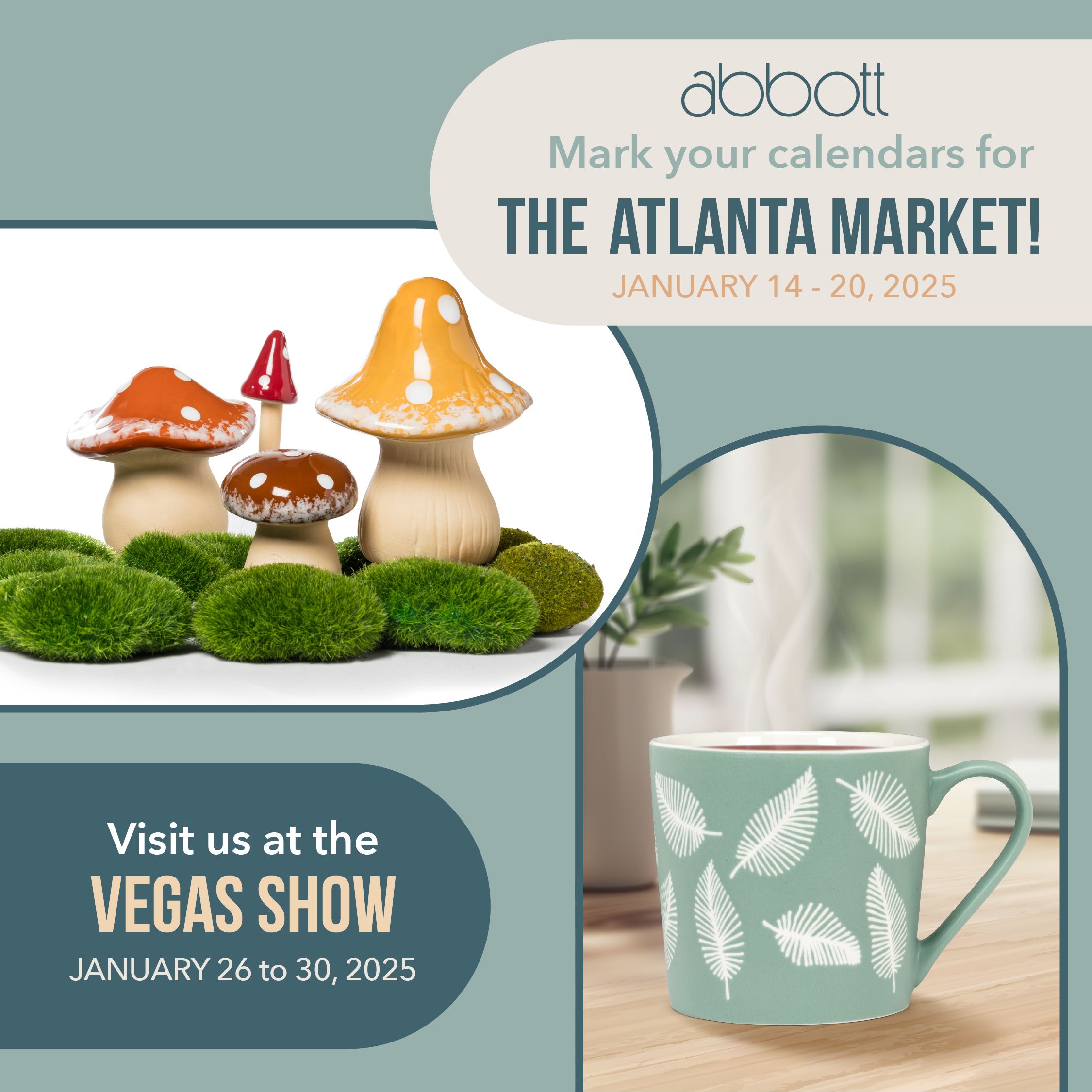 Save the dates for the Atlanta and Vegas winter markets! Take advantage of show-only specials and view top-selling products. No appointment necessary. 👌🙂✨️⁠