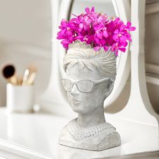 Abbott Collection Kleiner Keramik-Blumentopf Mit Kardinal-Motiv – Winter-Waldszene, Durchmesser 11,4 Cm