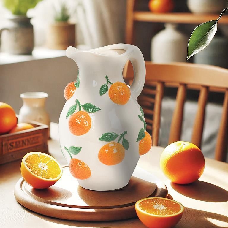 orange vase/jug