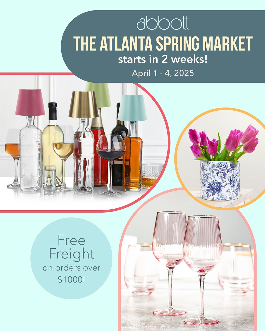 The Atlanta Spring Market is around the corner! Get your business blooming for spring at this mid-season event, and receive free freight on orders over $1000! 😗👍️✨️⁠