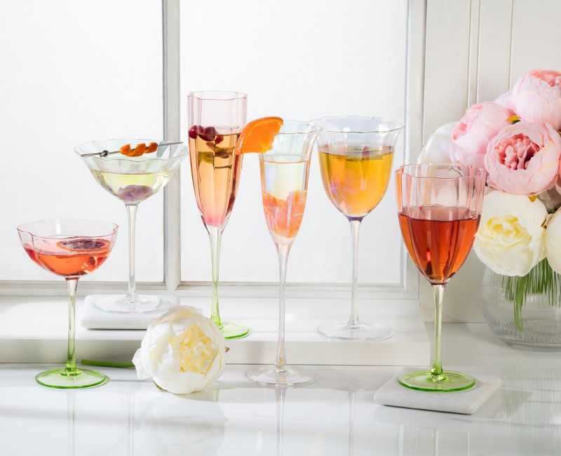 Summer glassware