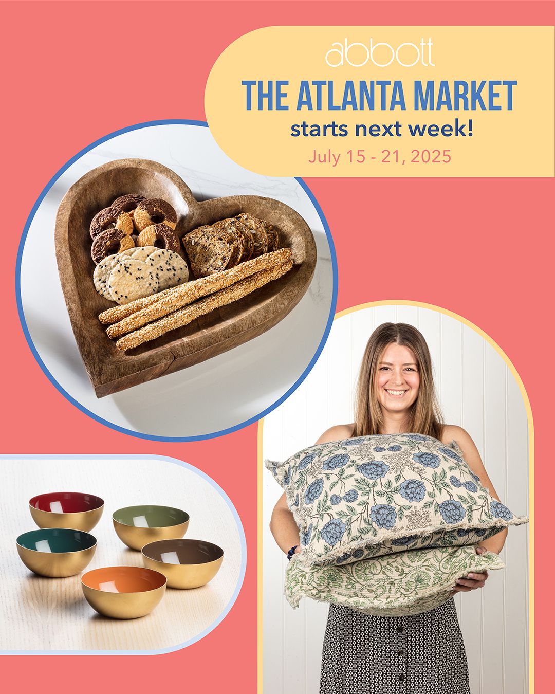 The Atlanta Market starts next week! Visit our showroom to view our fabulous new products, inspiring displays and receive Free Freight on all orders over $1000! Plus, stock up on our 2025 Holiday Collection. 😄✨️👌⁠