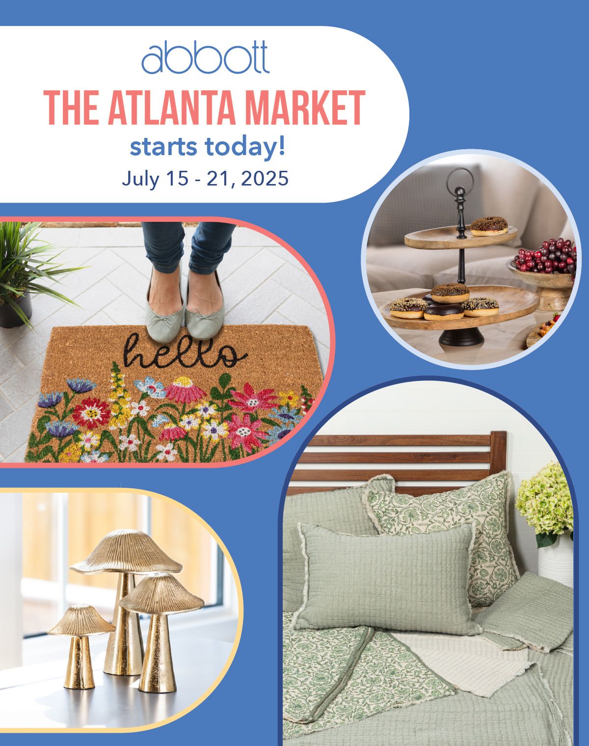 The Atlanta Market starts today! Drop by the showroom and receive Free Freight on all orders over $1000! Plus, view hundreds of new products and check out the 2025 Holiday Collection. We can't wait to show you around! ⁠ 😄✨️👌⁠