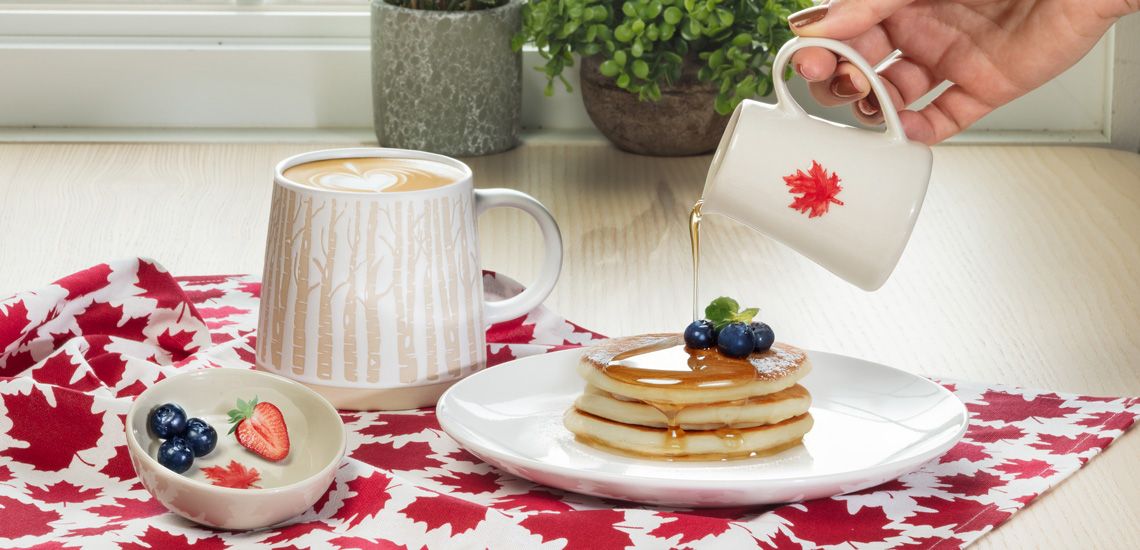 Maple leaf-themed products
