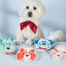 Assiettes en forme de chien