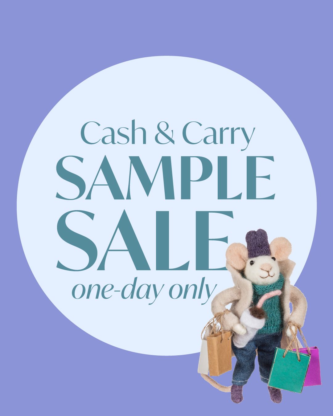 Join us at the Abbott showroom on Monday, November 24th from 9am - 4:30pm for our exciting Cash & Carry Sample sale! We'll have hundreds of one-of-a-kind samples for sale at rock bottom prices, so bring your buggies and wagons. Note: this is a CASH only event.⁠