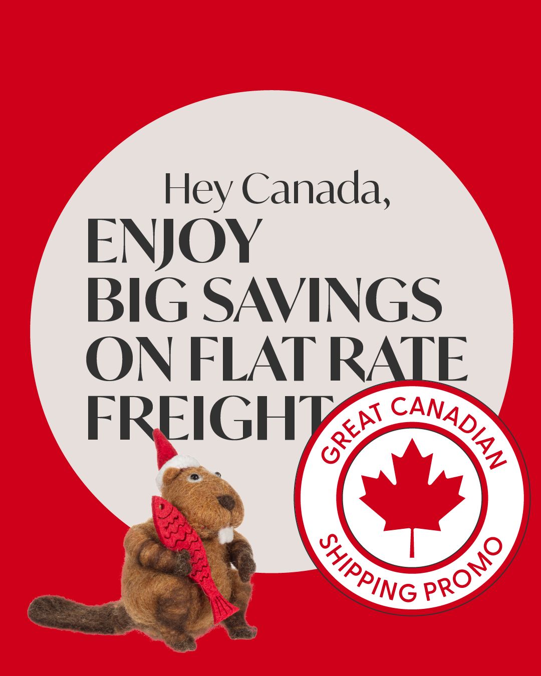 Hey Canada, enjoy big saving on flat rate freight! From coast to coast, take advantage of incredible shipping deals on orders $750 or more with our Great Canadian Shipping Promo. 🍁🍁🍁⁠