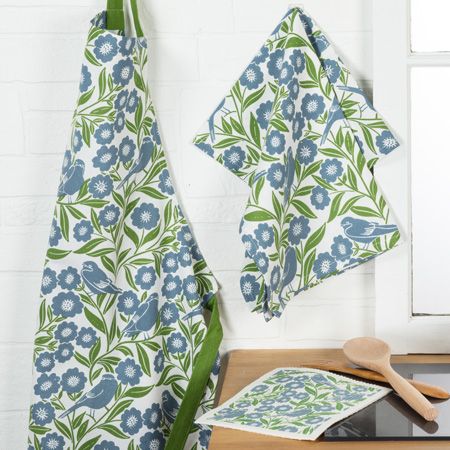 Bird and flowers printed products