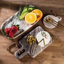 Plateaux de service en marbre