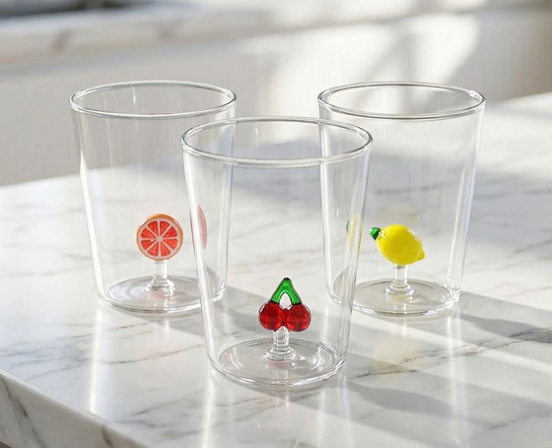 fruity glassware