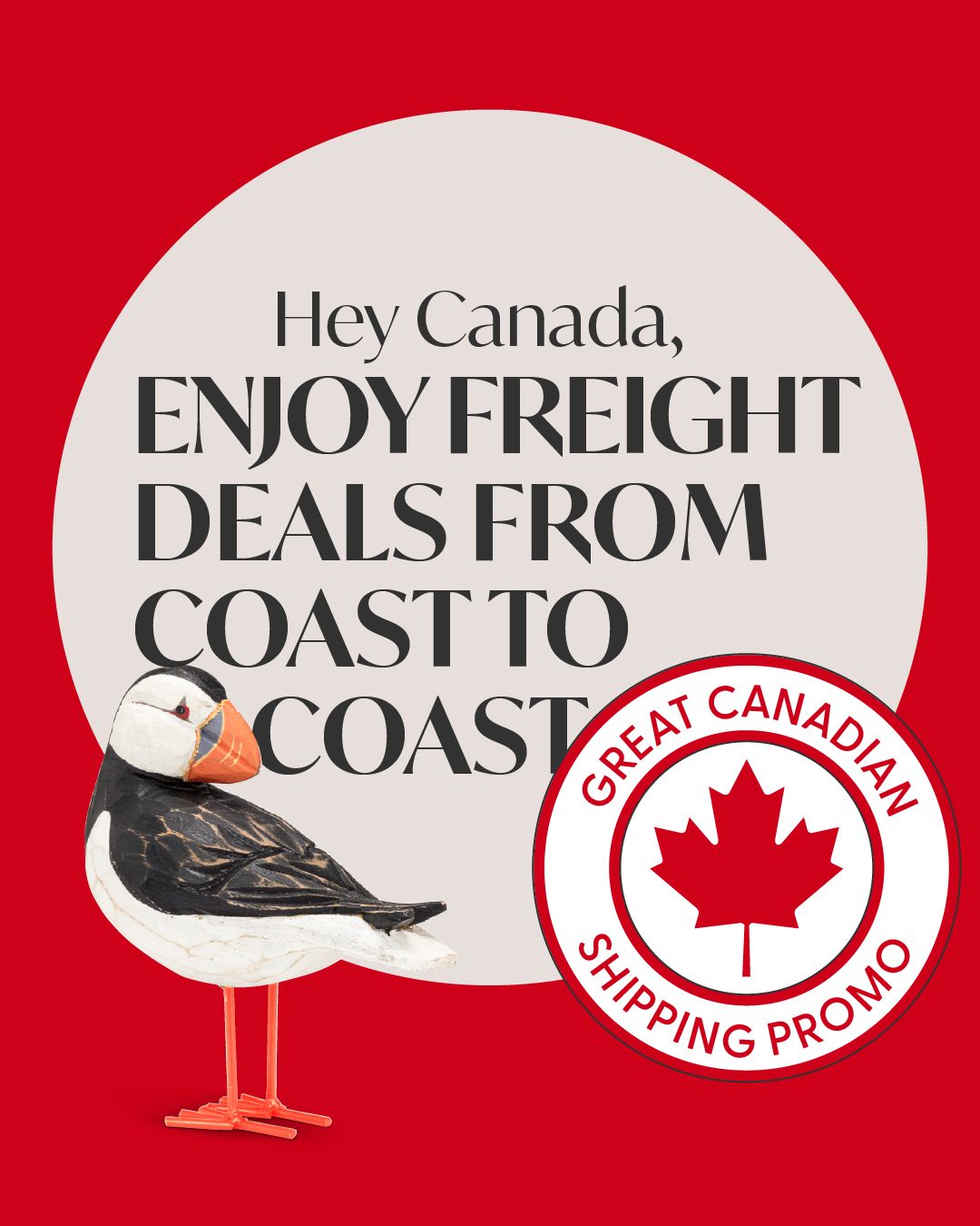 Save on shipping with our freight promo! From coast to coast, enjoy incredible deals on orders $750 or more with our Great Canadian Shipping Promo. 🍁🍁🍁⁠