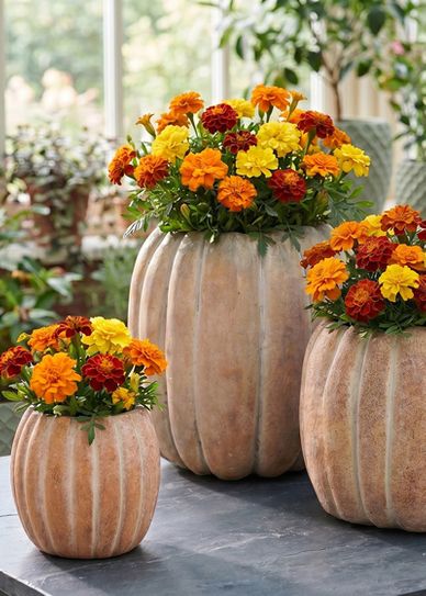 Pumpkin planters