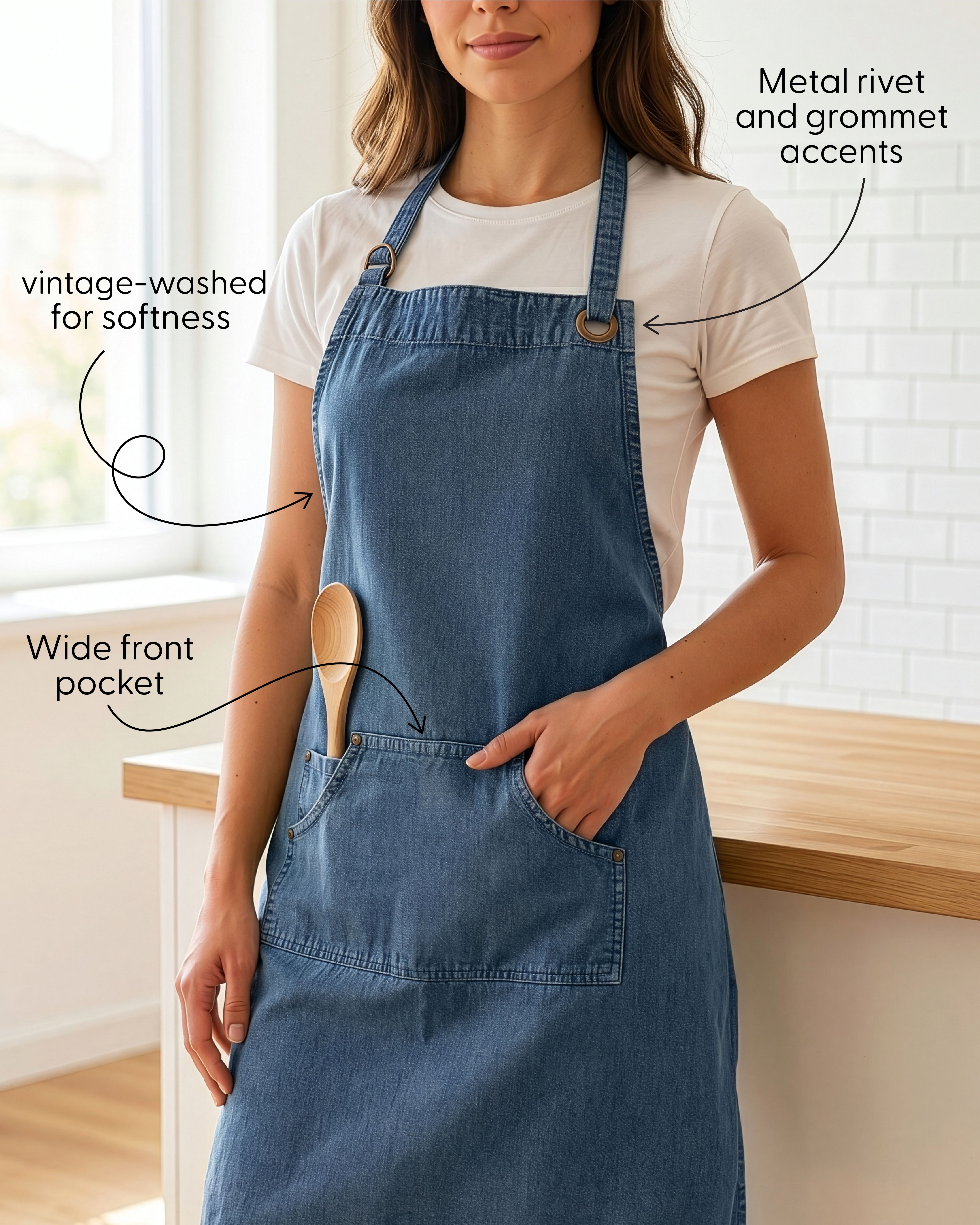 Our bestselling Martha aprons blend style with functionality! Featuring a vintage-washed finish for a soft, lived-in feel, these aprons include a handy front pocket and are perfect for baking, gardening, crafting, and more. Available in five chic colours. 💙💚💛🩵⁠