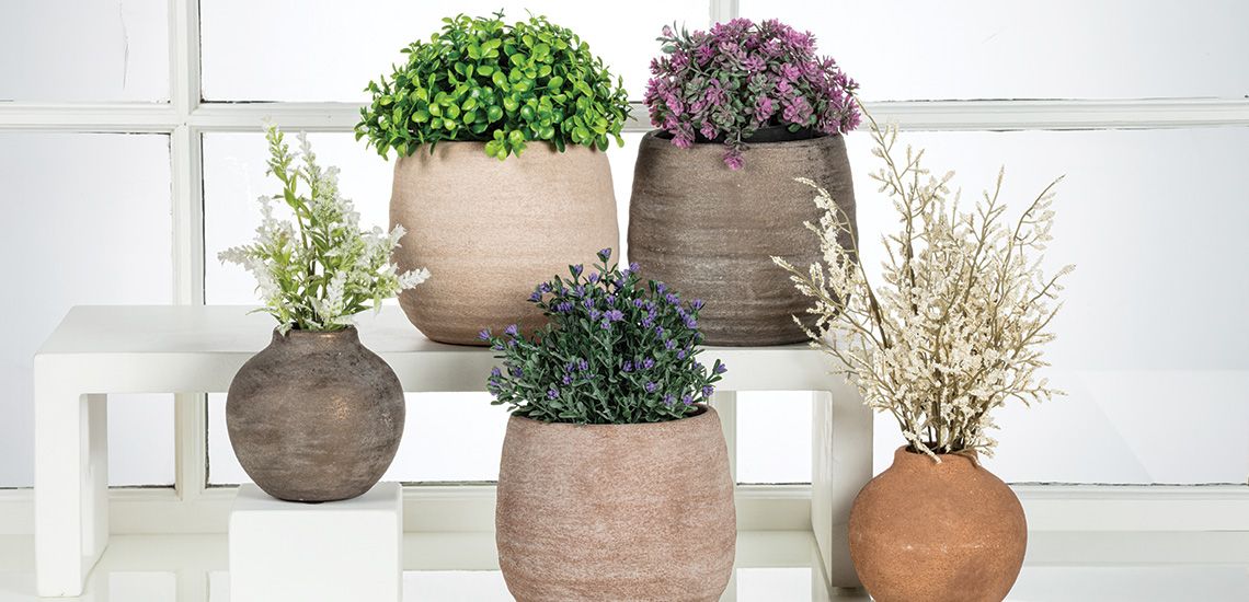 Terracotta planters
