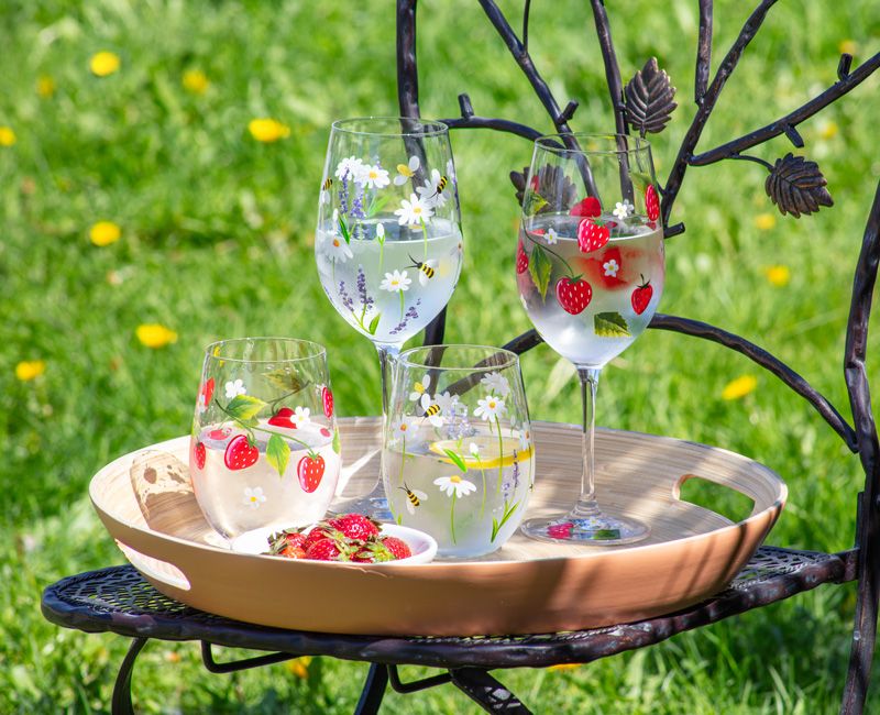 Summer glassware