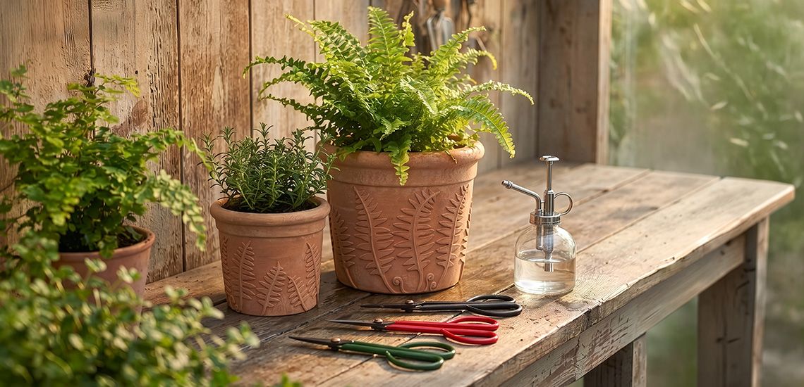 Terracotta planters