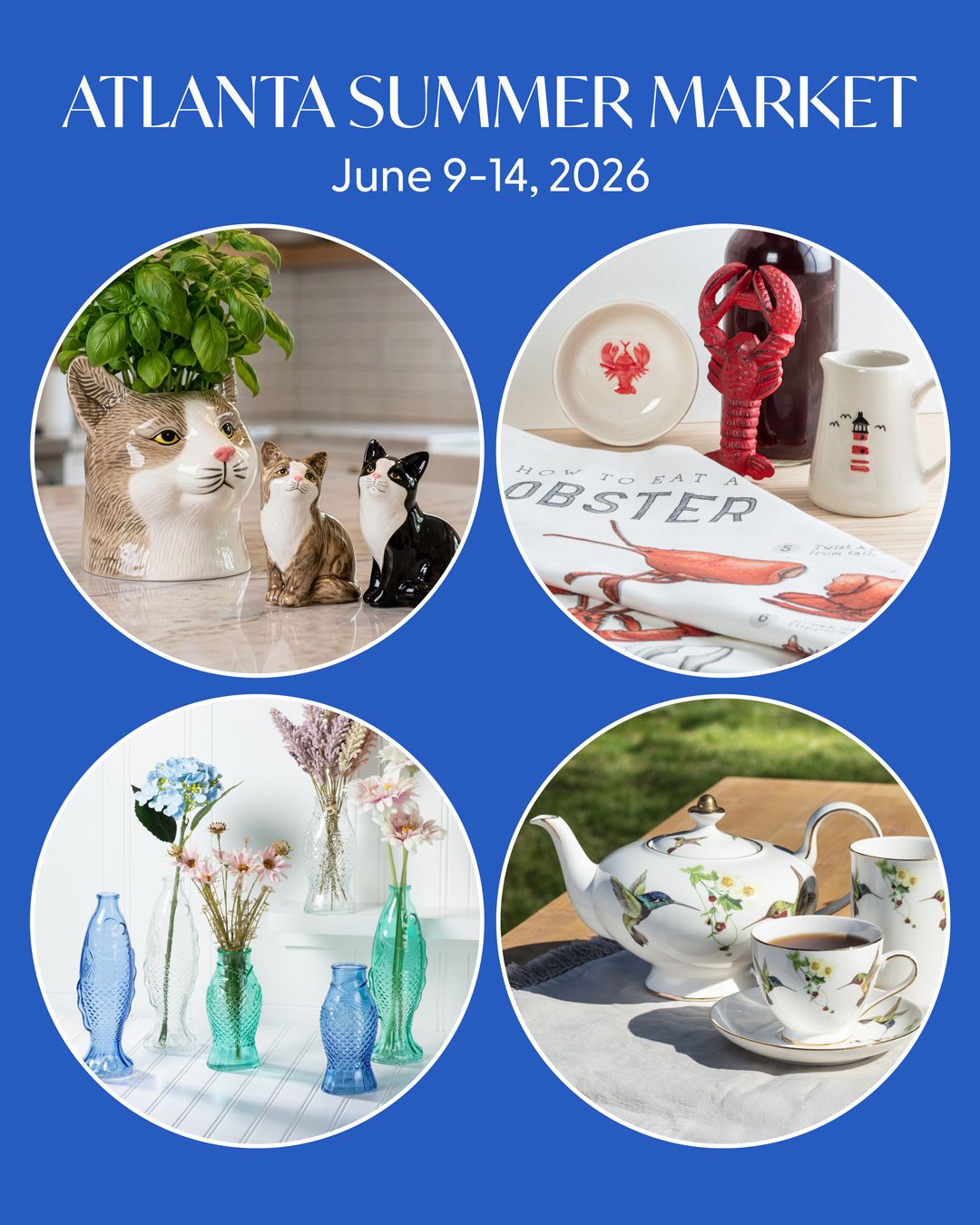 Atlanta Summer Market starts today! Visit us at the Harper Group showroom to view hundreds of new products and receive Free Freight on showroom orders over $1000. 😀✨️👍️⁠
