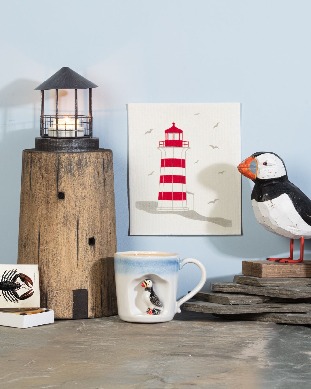 Set sail with our breezy, seaside-inspired collection. Discover puffins, lobsters, lighthouses and more, perfect for creating a waterfront feel that sells through summer. 🦞⚓️⛵️💦⁠