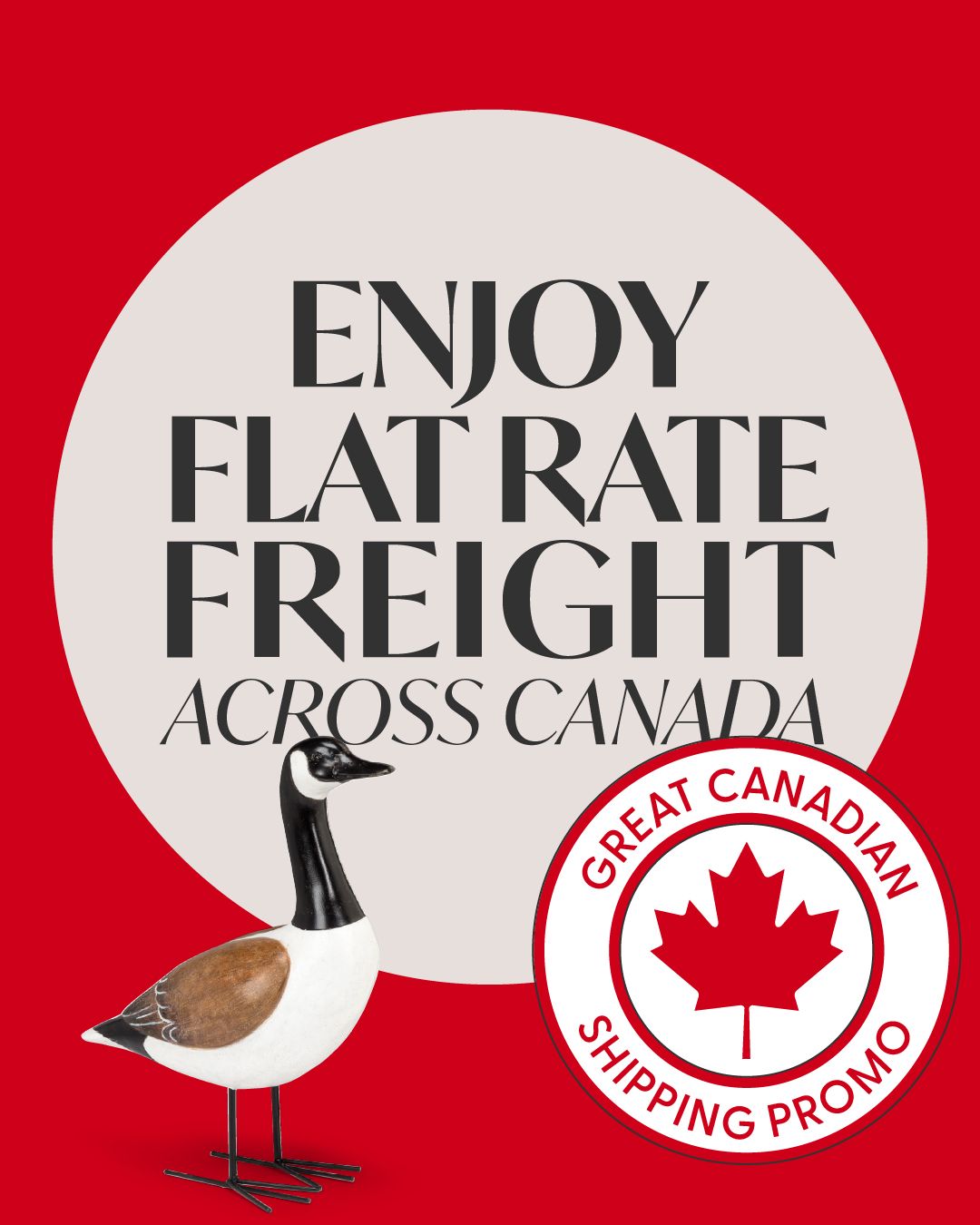 Keep shipping costs low while stocking up on top-selling favourites! From coast to coast, enjoy flat rate freight on orders $750 or more with the Great Canadian Shipping Promo. 🍁🍁🍁⁠