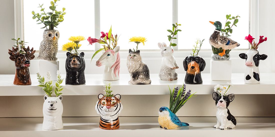Animal vases