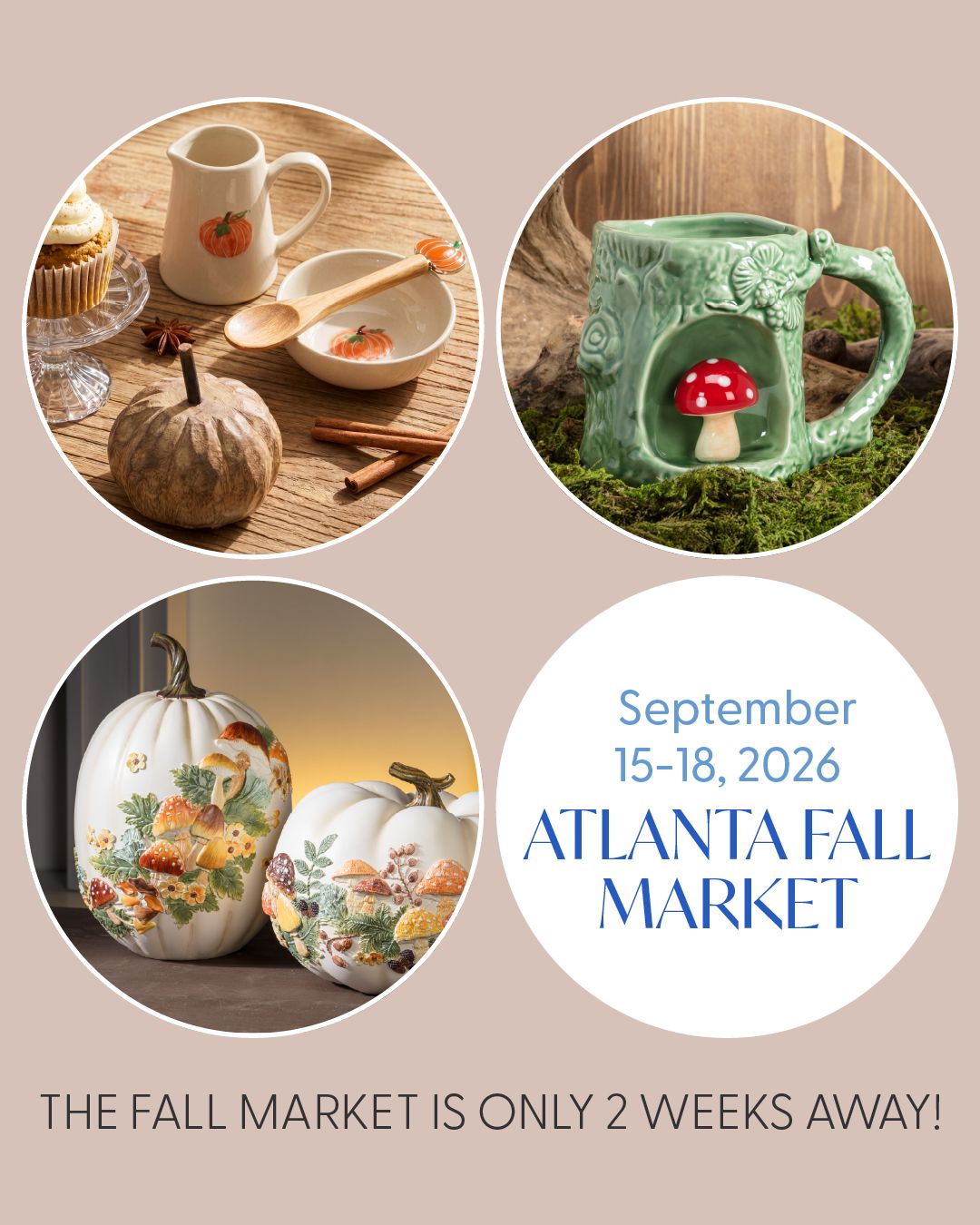 Gear up for the Atlanta Fall Market! Visit us at the Harper Group showroom for this lively mid-season event. Shop in person and view hundreds of new products and receive free freight on orders over $1000! 😊✨️👍️⁠