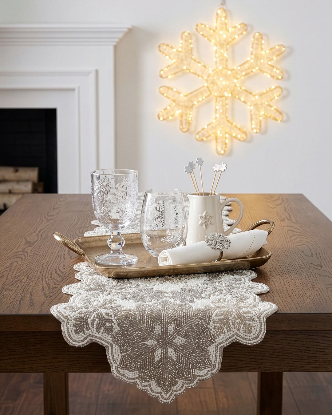 Let it snow! Celebrate winter with sparkling snowy accents designed to make holiday decorating feel merry, bright, and beautifully wintry. Many styles available, in stock now. ❄️❄️☃️⁠