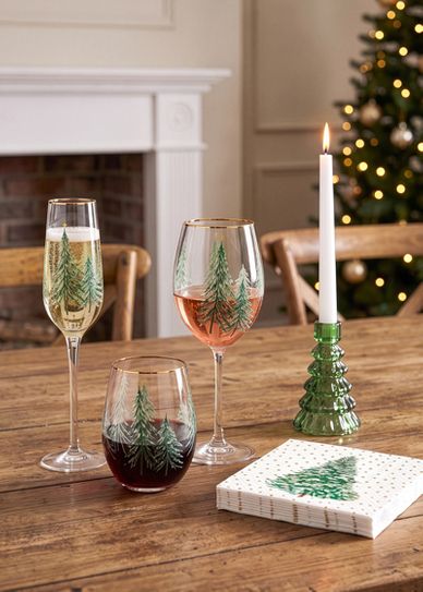 winter glassware