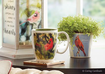 Caring Cardinals Mug and Planter