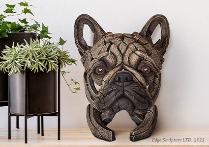 French Bulldog Edge Sculpture